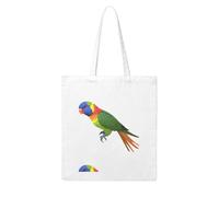 YYHHAOFA Rainbow Lorikeet Prints Woman Canvas Tote Bag Strong and durable for traveling, shopping, Daily One Size