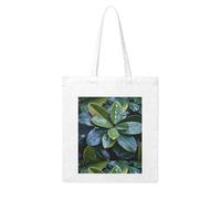 YYHHAOFA Raindrops on leaves Prints Woman Canvas Tote Bag Strong and durable for traveling, shopping, Daily One Size