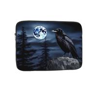 YYHHAOFA Raven in The Night Picture Portable Laptop Sleeve Case - Shockproof Portable Laptop Sleeve Bag 12 inch for Men and Women Business Travel, Office Daily Use