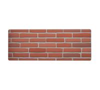 YYHHAOFA Red Brick Wall Texture Pattern Extra Large Mouse pad Mousepad Computer Office Gaming Keyboard Thickened Version 12x31.5in