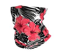 YYHHAOFA Red Hibiscus Prints Performance Headwear - Ultra Soft Polyester Microfiber Sports Towel Unisex Multifunctional Bandana For Hiking Surfing Skiing And More