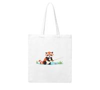 YYHHAOFA Red panda fishing big fish Prints Woman Canvas Tote Bag Strong and durable for traveling, shopping, Daily One Size
