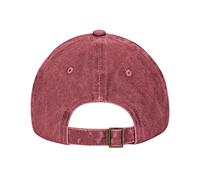 YYHHAOFA Red Washed Denim Baseball Cap Hat Hydrangea Watercolor Printing Adjustable Strap, Cotton Classic for Men & Women