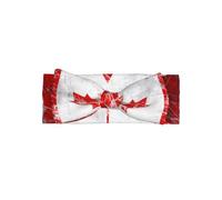 YYHHAOFA Retro Canada Flag Prints Baby Bow Throw - Soft & Stretchy Nylon-Spandex Headband for Newborns 0-6 Months - Ideal Shower Gift