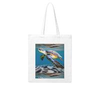 YYHHAOFA Returnees are swimming Prints Woman Canvas Tote Bag Strong and durable for traveling, shopping, Daily One Size