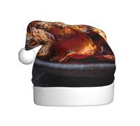 YYHHAOFA Roasted sweet potato skin Pattern Christmas Hat for Adult Halloween party usage