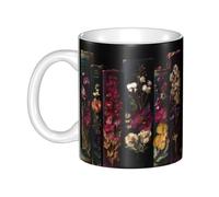 YYHHAOFA Romance between the pages Prints mug ceramic Mugs for cappuccino, latte, cereal, yogurt, milk, hot or cold drinks Micro-wave oven