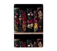 YYHHAOFA Romance between the pages Prints Tin decorative painting 8x12in Made of tinplate, wear-resistant and durable