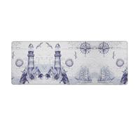YYHHAOFA Sail Boat Compass Prints Mouse Pad 12x31.5in