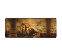YYHHAOFA Sailing Pirate Theme Prints Mouse Pad 12x31.5in