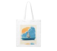 YYHHAOFA Sailing under the sky Prints Woman Canvas Tote Bag Strong and durable for traveling, shopping, Daily One Size