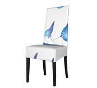 YYHHAOFA Sea Animals Stingrays Prints Dining Chair Throws - Stretch Slipcovers Revitalize Your Seating with Easy Style & Easy Care