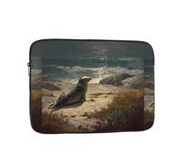 YYHHAOFA Sea Lions on The Coast Picture Portable Laptop Sleeve Case - Shockproof Portable Laptop Sleeve Bag 12 inch for Men and Women Business Travel, Office Daily Use