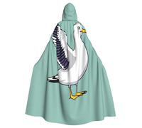 YYHHAOFA Seagull spreading its wings Printed Halloween Adult Hooded Cloak is a super large, comfortable, and durable cloak