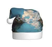 YYHHAOFA Seagulls on the bridge Pattern Christmas Hat for Adult Halloween party usage