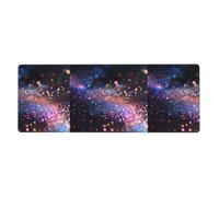 YYHHAOFA Shining Glitter Printed Extra Large Mouse Pad, Computer Office Anti Slip Gaming Keyboard Thickened Version 12x31.5in