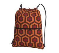 YYHHAOFA Shining Overlook Prints Drawstring Zipper Backpack - Lightweight Gym Bag with Water-Resistant Fabric, Convenient Front Pocket & Adjustable Straps for Travel