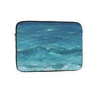 YYHHAOFA Shockproof Portable Laptop Sleeve Bag 10 inch - for Men and Women Business Travel, School, and Office Use The deep Blue sea Picture