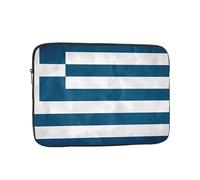 YYHHAOFA Shockproof Portable Laptop Sleeve Bag 10 inch - for Men and Women Business Travel, School, and Office Use Greek Flag Picture