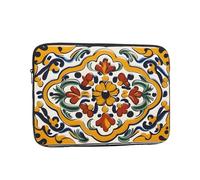 YYHHAOFA Shockproof Portable Laptop Sleeve Bag 10 inch - for Men and Women Business Travel, School, and Office Use Mexican Ceramic Tile Picture