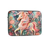 YYHHAOFA Shockproof Portable Laptop Sleeve Bag 10 inch - for Men and Women Business Travel, School, and Office Use Pink Paper Cut Unicorn Picture