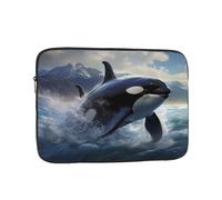 YYHHAOFA Shockproof Portable Laptop Sleeve Bag 10 inch - for Men and Women Business Travel, School, and Office Use Orca Killer Whale Picture