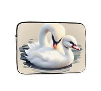 YYHHAOFA Shockproof Portable Laptop Sleeve Bag 12 inch - for Men and Women Business Travel, School, and Office Use Cute Little swan Picture
