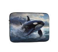YYHHAOFA Shockproof Portable Laptop Sleeve Bag 12 inch - for Men and Women Business Travel, School, and Office Use Orca Killer Whale Picture