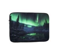 YYHHAOFA Shockproof Portable Laptop Sleeve Bag 12 inch - for Men and Women Business Travel, School, and Office Use Northern Lights Picture