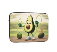 YYHHAOFA Shockproof Portable Laptop Sleeve Bag 12 inch - for Men and Women Business Travel, School, and Office Use Avocado Rope Skipping Picture