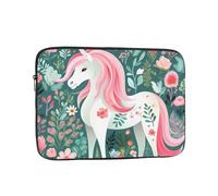 YYHHAOFA Shockproof Portable Laptop Sleeve Bag 12 inch - for Men and Women Business Travel, School, and Office Use Unicorn with Pink Hair Picture