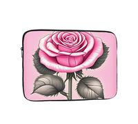 YYHHAOFA Shockproof Portable Laptop Sleeve Bag 12 inch - for Men and Women Business Travel, School, and Office Use Beautiful Pink Roses Picture