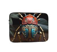 YYHHAOFA Shockproof Portable Laptop Sleeve Bag 12 inch - for Men and Women Business Travel, School, and Office Use Colorful Beetle Picture