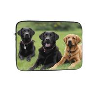YYHHAOFA Shockproof Portable Laptop Sleeve Bag 13 inch - for Men and Women Business Travel, School, and Office Use Labrador Retriever Dogs Picture