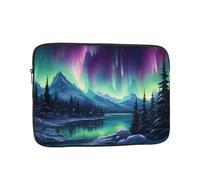 YYHHAOFA Shockproof Portable Laptop Sleeve Bag 13 inch - for Men and Women Business Travel, School, and Office Use Northern Lights Painting Picture
