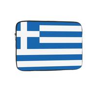 YYHHAOFA Shockproof Portable Laptop Sleeve Bag 13 inch - for Men and Women Business Travel, School, and Office Use Greek Flag Picture