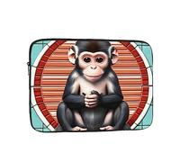 YYHHAOFA Shockproof Portable Laptop Sleeve Bag 15 inch - for Men and Women Business Travel, School, and Office Use The Silent Monkey Picture