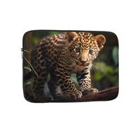 YYHHAOFA Shockproof Portable Laptop Sleeve Bag 15 inch - for Men and Women Business Travel, School, and Office Use Cute Baby Jaguar Picture