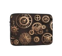 YYHHAOFA Shockproof Portable Laptop Sleeve Bag 17 inch - for Men and Women Business Travel, School, and Office Use Steampunk Mechanical Gears Picture