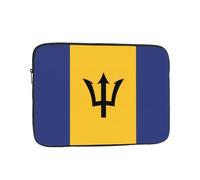 YYHHAOFA Shockproof Portable Laptop Sleeve Bag 17 inch - for Men and Women Business Travel, School, and Office Use Flag of Barbados Picture