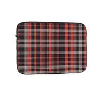 YYHHAOFA Shockproof Portable Laptop Sleeve Bag 17 inch - for Men and Women Business Travel, School, and Office Use Plaid Red and Black Picture