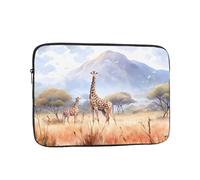 YYHHAOFA Shockproof Portable Laptop Sleeve Bag 17 inch - for Men and Women Business Travel, School, and Office Use African Savanna Giraffe Picture