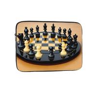 YYHHAOFA Shockproof Portable Laptop Sleeve Bag 17 inch - for Men and Women Business Travel, School, and Office Use International Chess Picture