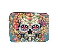 YYHHAOFA Shockproof Portable Laptop Sleeve Bag 17 inch - for Men and Women Business Travel, School, and Office Use Sugar Skull Print Picture
