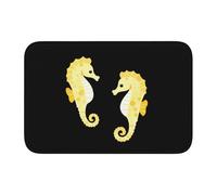 YYHHAOFA Shy Little Seahorse Printed Anti Slip and Thickened Floor mat Suitable for bathrooms, bedrooms, Washable Carpet Floor mats 16X24 in