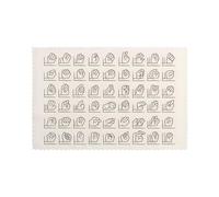 YYHHAOFA Sign Language Alphabet Printing Placemats for Dining Table Set of 6 Thick and Sturdy Design for Excellent Wear Resistance, Good Wrinkle Resistance