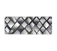 Yyhhaofa Silver Sequin Sparkle Pattern Printed Extra Large Mouse Pad, Computer Office Anti Slip Gaming Keyboard Thickened Version 12x31.5in