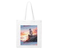 YYHHAOFA Skeleton watching the sunset Prints Woman Canvas Tote Bag Strong and durable for traveling, shopping, Daily One Size