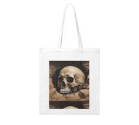 YYHHAOFA Skull in the pit Prints Woman Canvas Tote Bag Strong and durable for traveling, shopping, Daily One Size