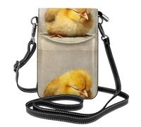 YYHHAOFA Sleeping Chick Pattern Small Leather Women'S Crossbody Flip Phone Bag, Waterproof And Durable